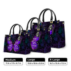 She Will Not Fall Personalized Zippered Leather Handbag With Handle Christian Gift Religious Gift For Women
