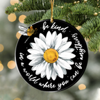 Daisy Dragonfly Be Kind Christian Gifts For Women, Birthday Gifts For Women, Ornament Gift Bible Verse You Are Christmas Ornament Car Hanging