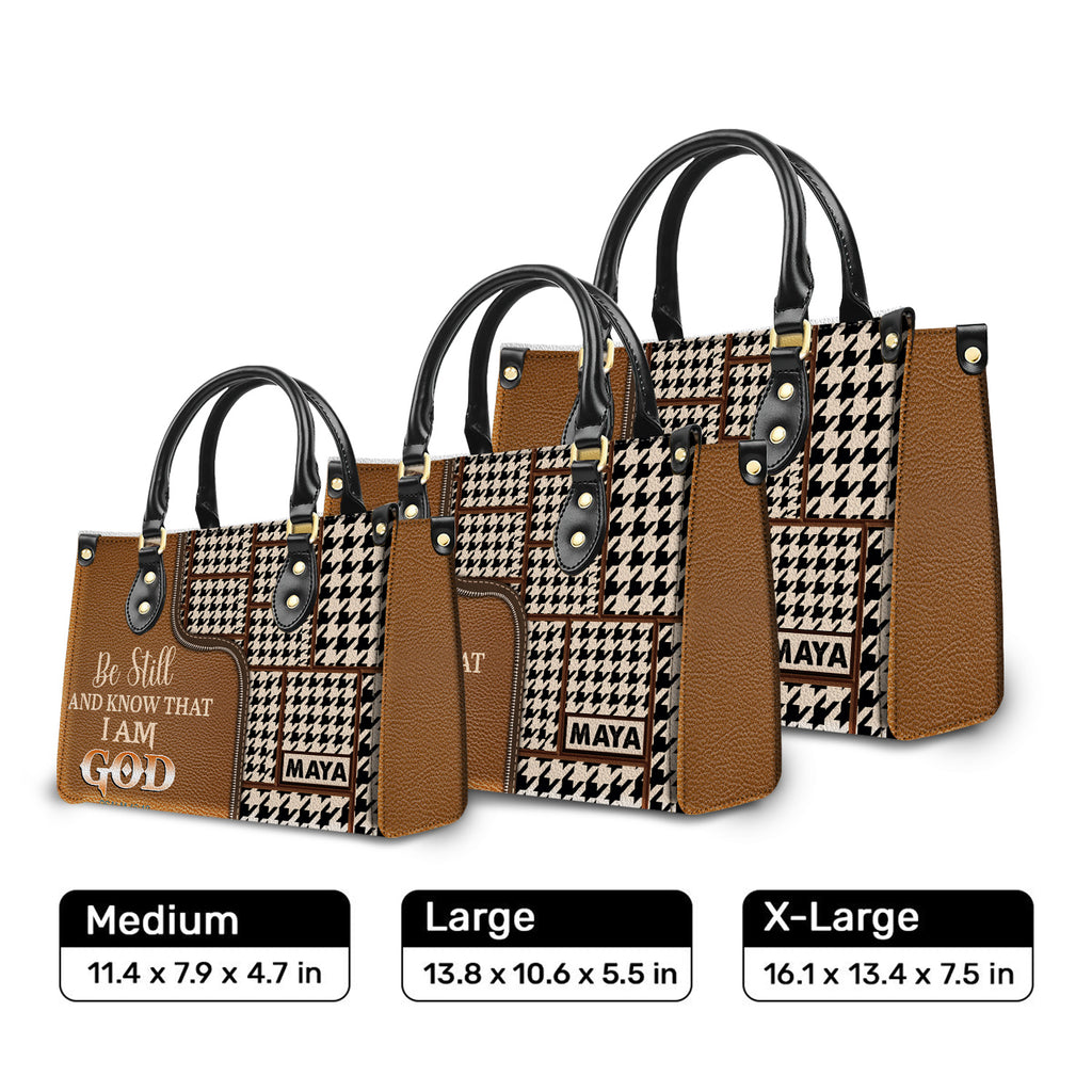 Every second He loves you Personalized Leather Handbag Christian Gifts Bible Verses Religious Gifts