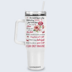 Floral Hibiscus Surrounded By Your Glory Inspirational Gifts for Women Friends 40Oz Tumbler