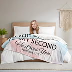 Bible Verse Blanket with Inspirational Thoughts and Prayers- Religious Throw Fleece Blanket