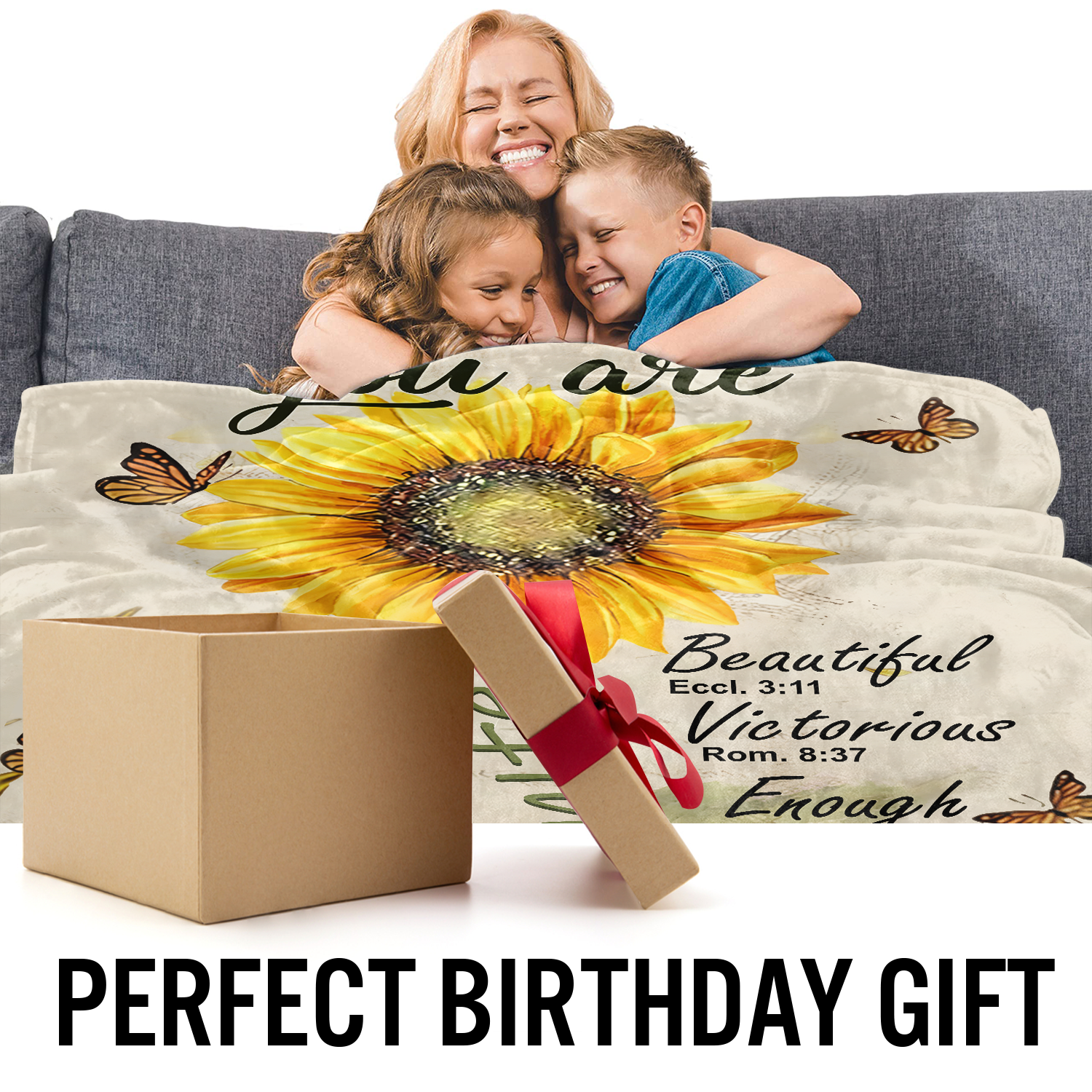 Blanket You Are Custom Name - Religious Throw Fleece Blanket