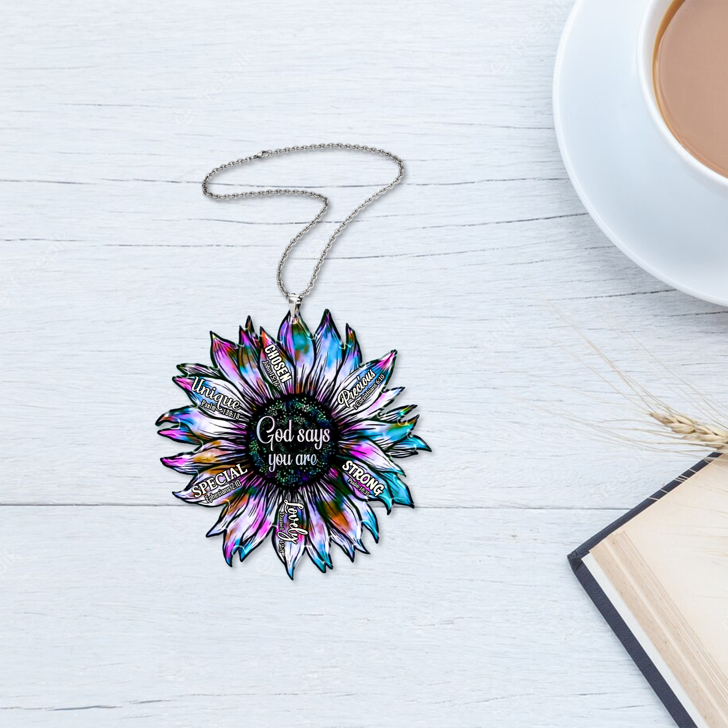 Sunflower Silhouette God Says You Are Ornament Christmas Gift For Women Men For Family Christian Gifts