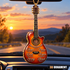 God Says You Are – Christian Faith Guitar Ornament
