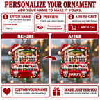 3D Raised Personalized Fishing Tackle Box Xmas Ornament - Gift for Fishing Lovers