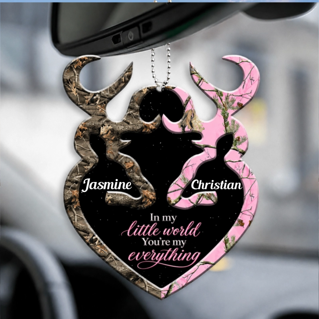 Personalized Name Buck And Doe You're My Everything Ornament - Ideal Gifts for Couples, for Husband & Wife