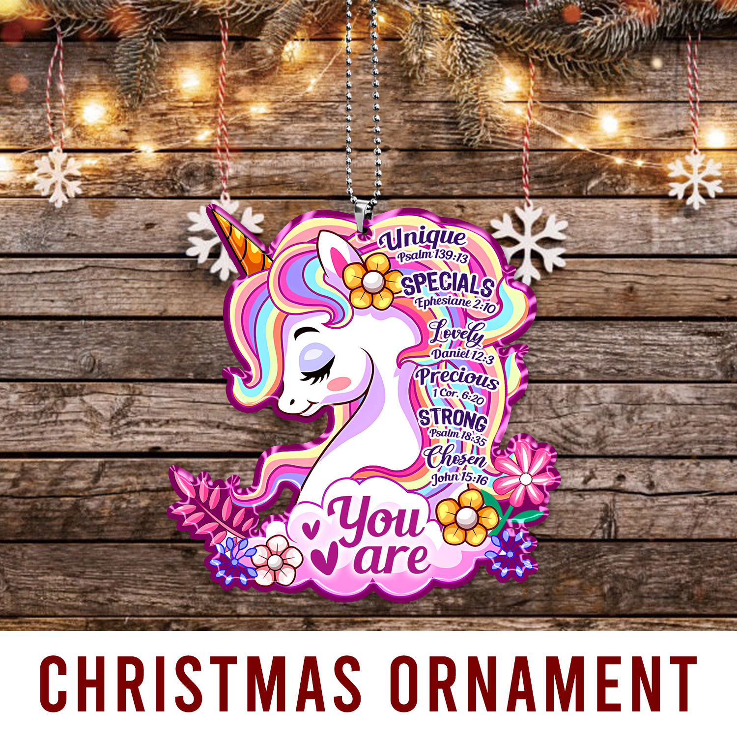 Pink Unicorn You Are 2023 Christmas Decorations, Christmas Ornaments, Christmas Decorations Indoor, Christmas Tree Ornaments, Christmas Gifts For Girls Women, Christmas Gift Ideas
