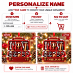 3D Raised Personalized Mechanic Toolbox Christmas Ornament - Gift for Him