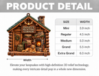 3D Raised Personalized Name Ornament - Hunter Corner Chalets Ornament Gift for Him & Her