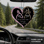 Personalized Deer Heart Doe Buck Romantic Quotes Ornament, Custom Gift for Couples, Anniversary Gift