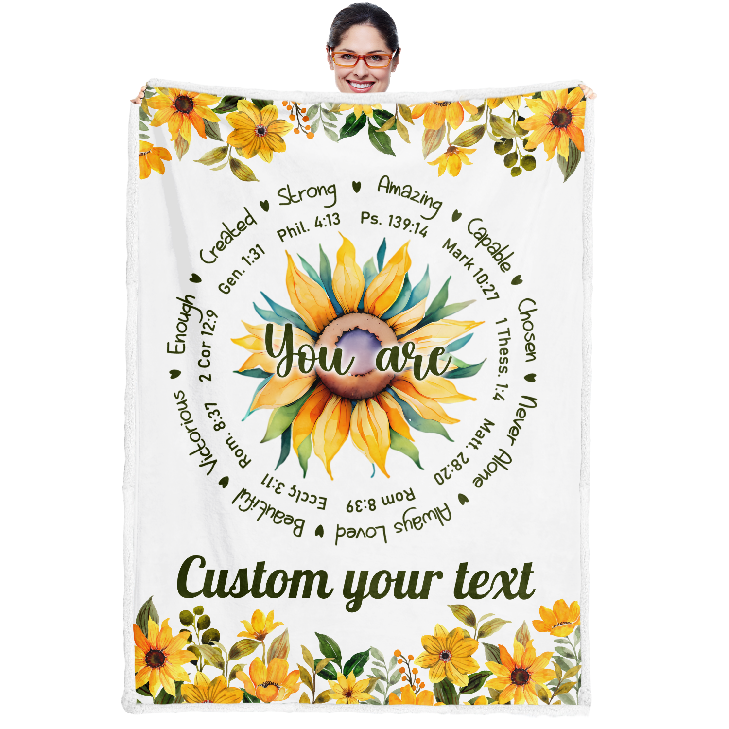 Sunflower You Are Blanket Gifts for Birthday - Birthday gifts - Gifts For Women Birthday Decorations for Girl