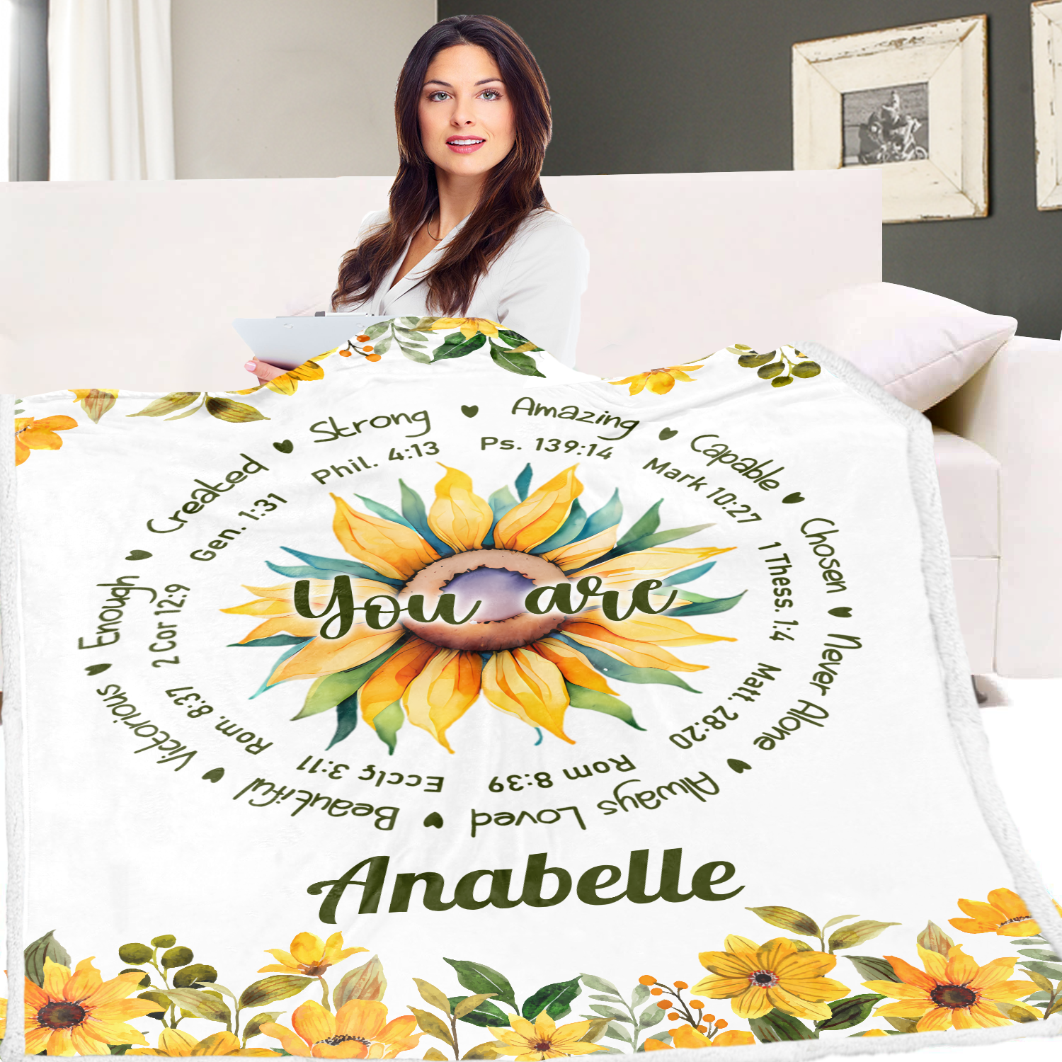 Sunflower You Are Blanket Gifts for Birthday - Birthday gifts - Gifts For Women Birthday Decorations for Girl