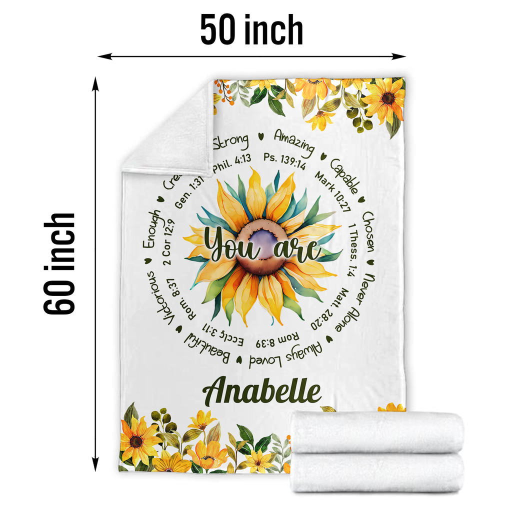 Sunflower You Are Blanket Gifts for Birthday - Birthday gifts - Gifts For Women Birthday Decorations for Girl