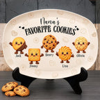 Personalized Grandma's Favorite Cookies Plate – Custom Grandkids Names