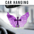 Wings Cross Goodbyes Are Not The End Christian Ornament Gift Bible Verse Christmas Ornament Car Hanging