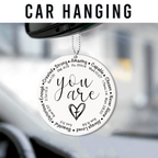 You Are Faith Cross Christian Ceramic Ornament Gift Christmas Ornament Car Hanging