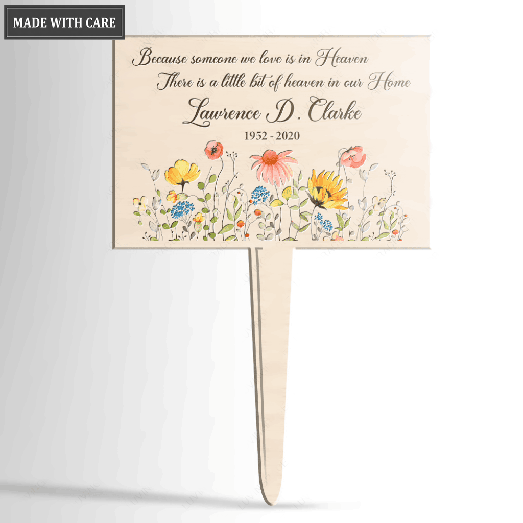 A Little Bit Of Heaven In Our Home Plaque Stake