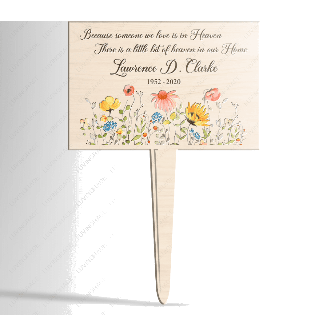 A Little Bit Of Heaven In Our Home Plaque Stake