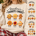 Personalized Grandma & Grandpa's Favorite Cookies Sweatshirt