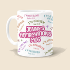 Affirmations Mug, Daily Affirmation I am - Personalized Custom Mug