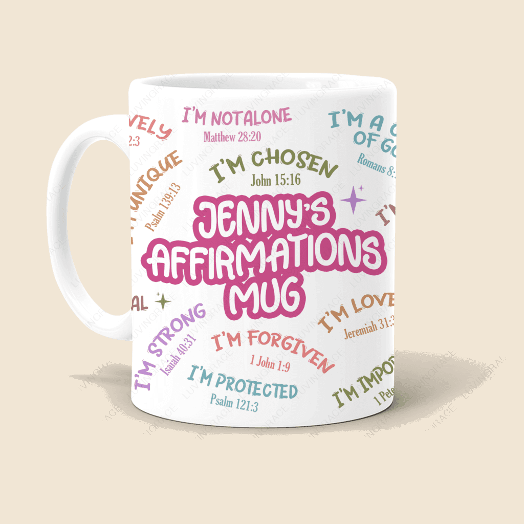 Affirmations Mug, Daily Affirmation I am - Personalized Custom Mug
