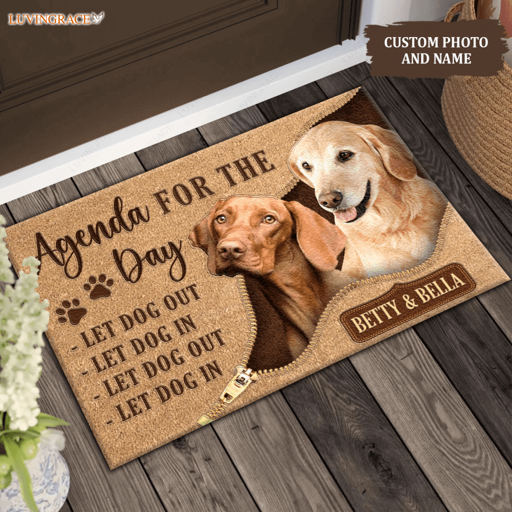 Agenda For The Day - Personalized Custom Doormat