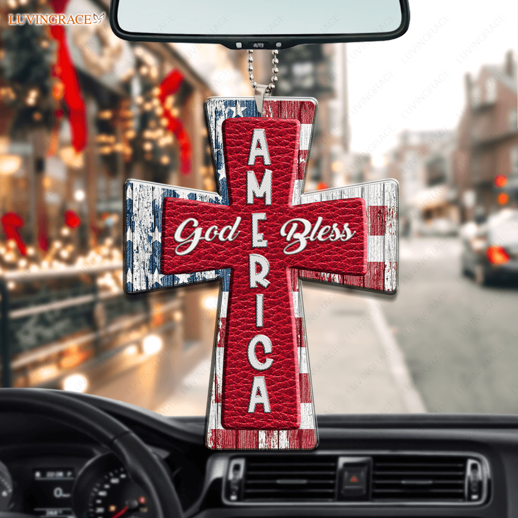 America God Bless Ornament