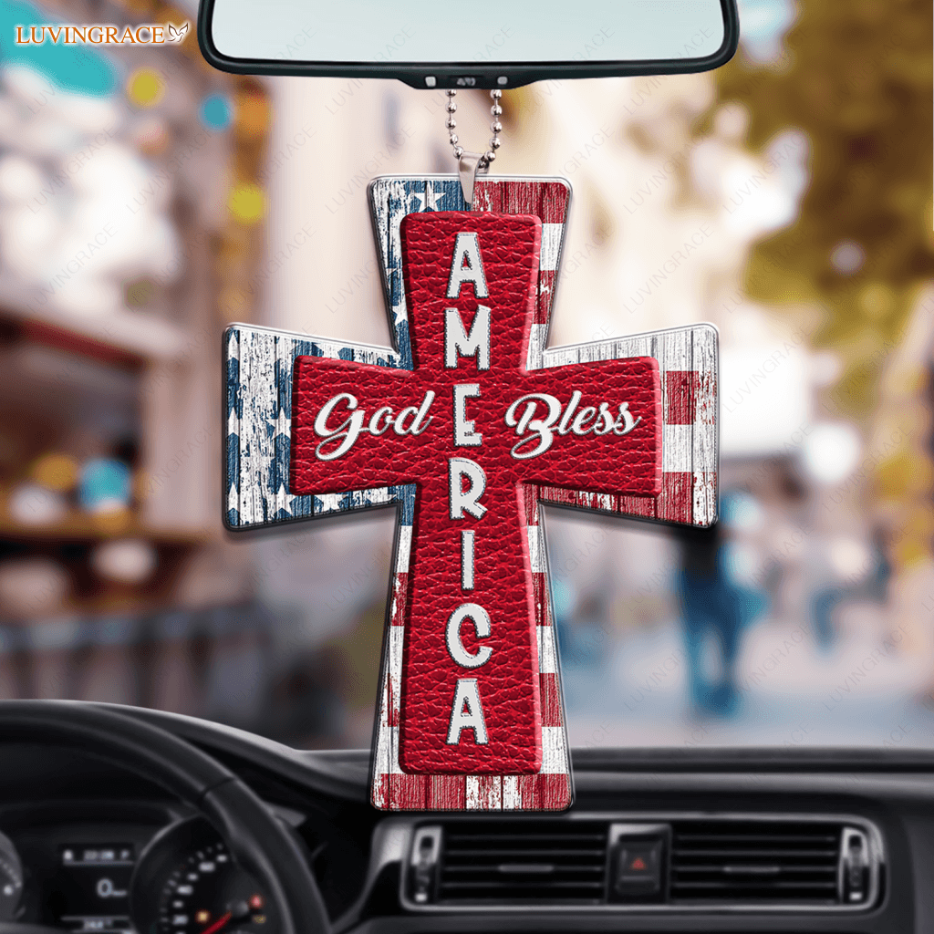 America God Bless Ornament
