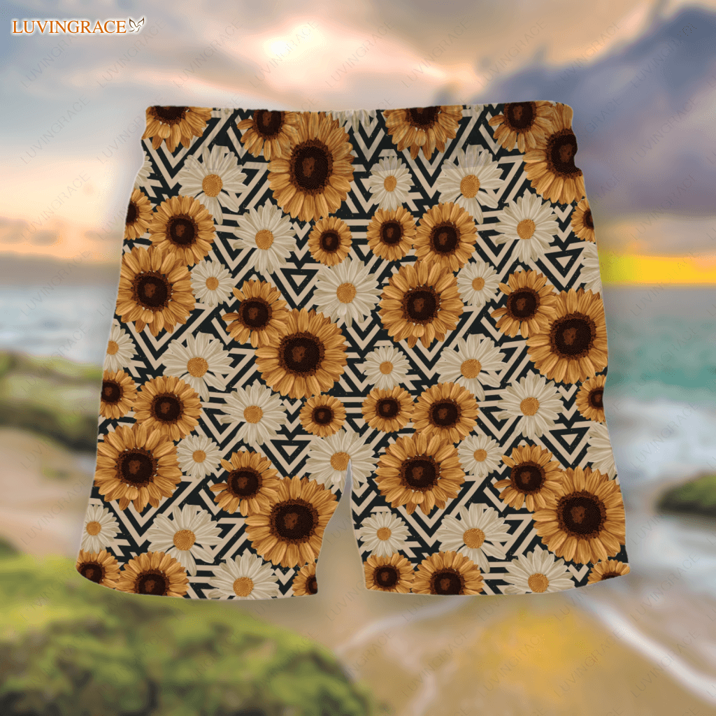 American Flag Sunflower Summer Hawaiian Shirt
