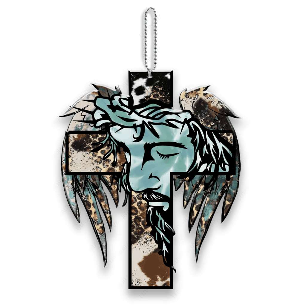 Angel Wings Cross Ornament