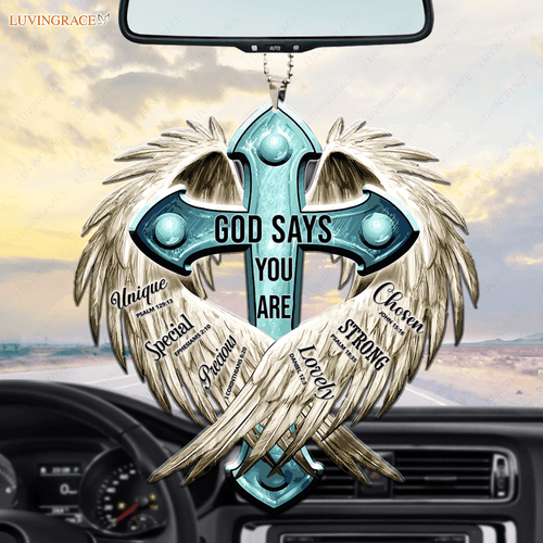 Angel Wings God Says You Are Ornament