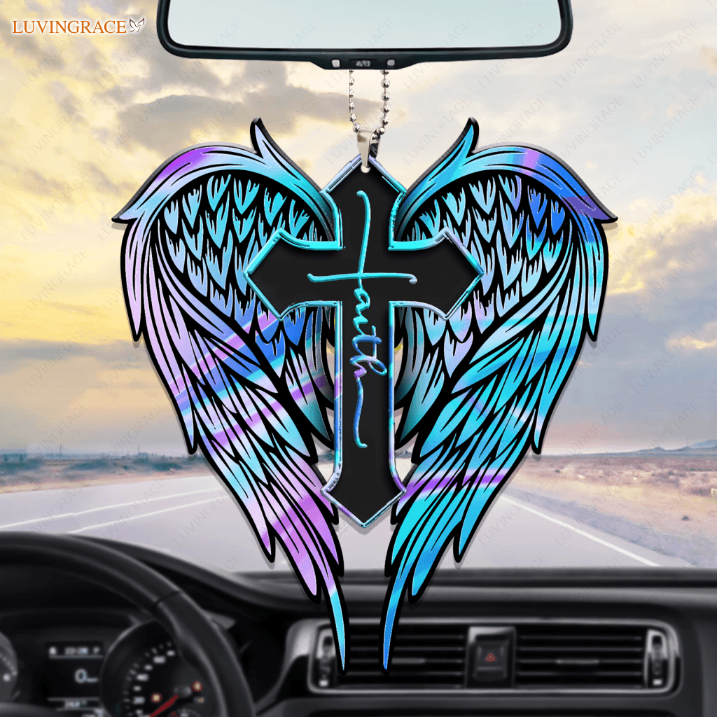 Angle Wings Hologram Rainbow Faith Ornament