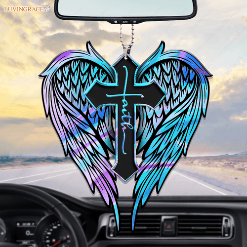 Angle Wings Hologram Rainbow Faith Ornament
