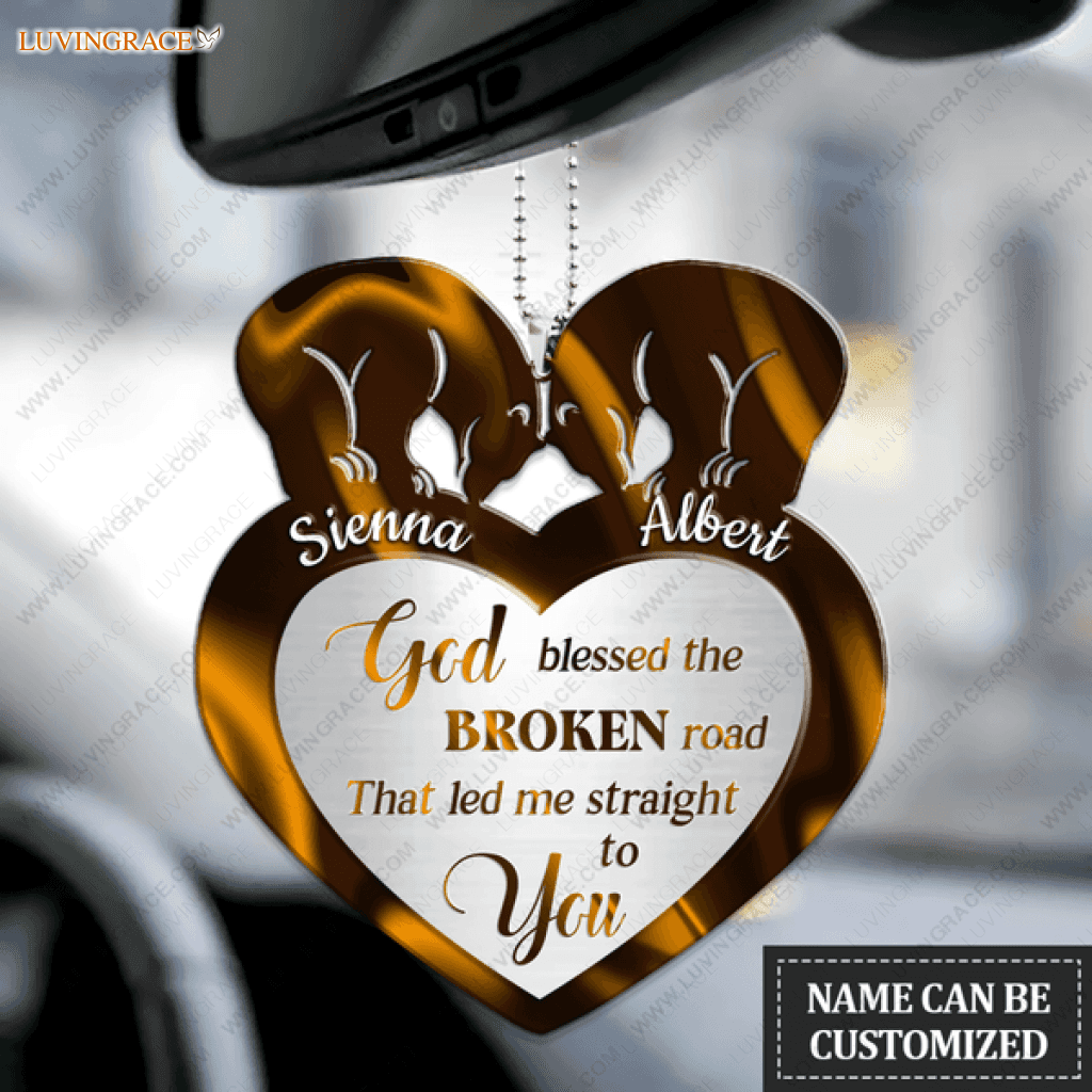 Animal Couple God Blessed Personalized Ornament - Buy 2 Only 18.99$