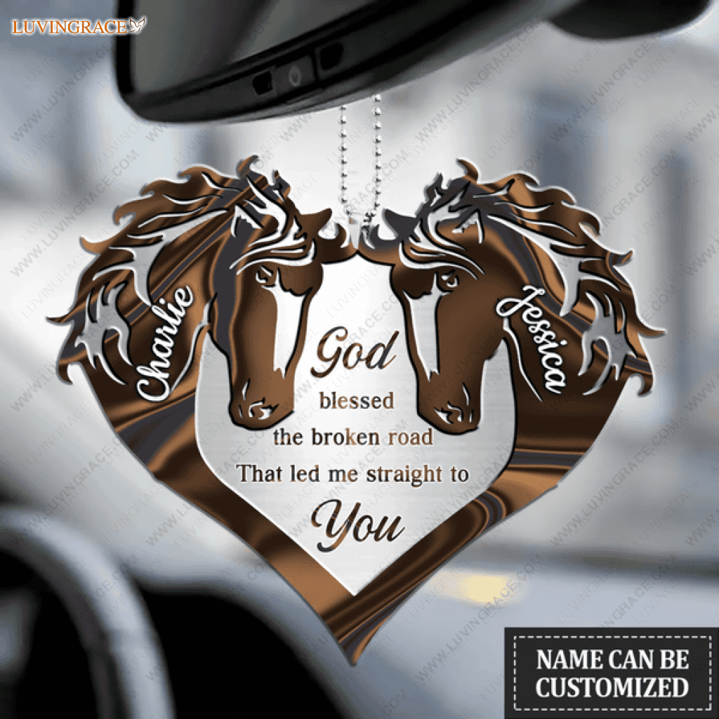 Animal Couple God Blessed Personalized Ornament - Buy 2 Only 18.99$