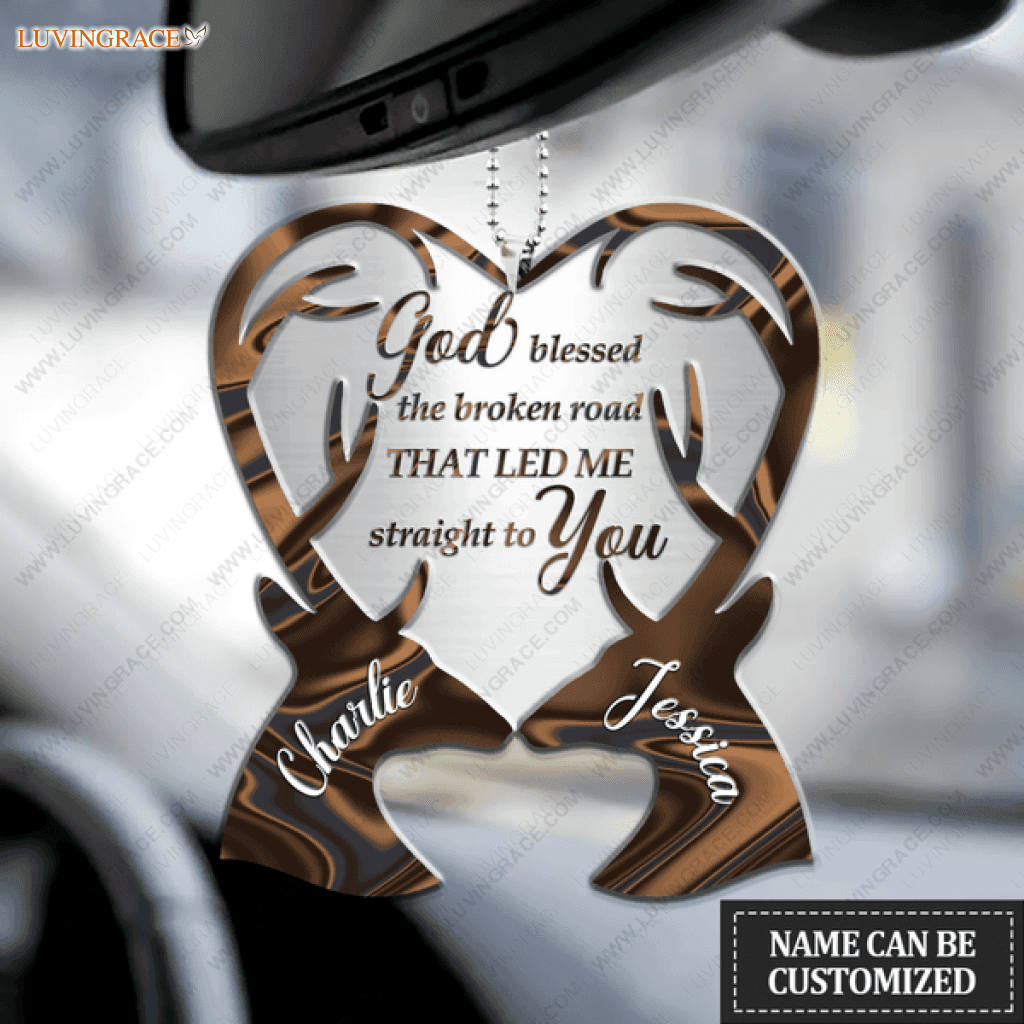 Animal Couple God Blessed Personalized Ornament - Buy 2 Only 18.99$