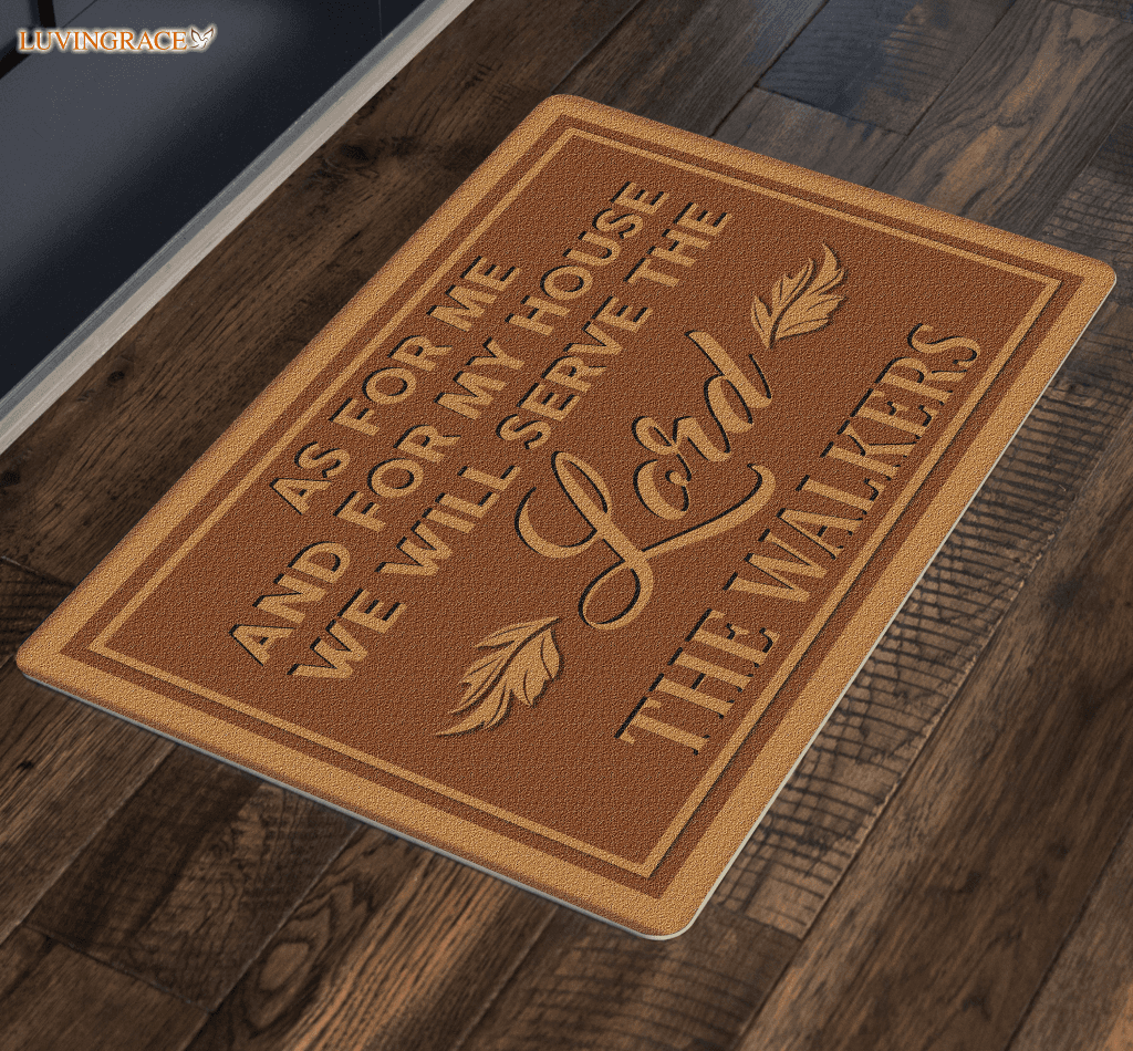 As For Me And My House Personalized Doormat