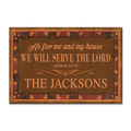 Authentic Design Serve The Lord Personalized Doormat