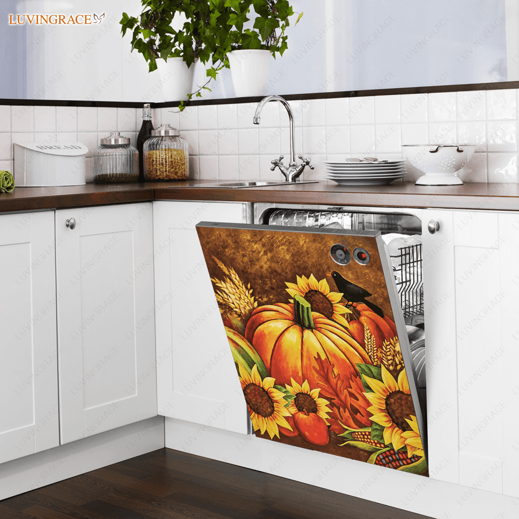 Autumn Is Coming Dishwasher Magnet Cover