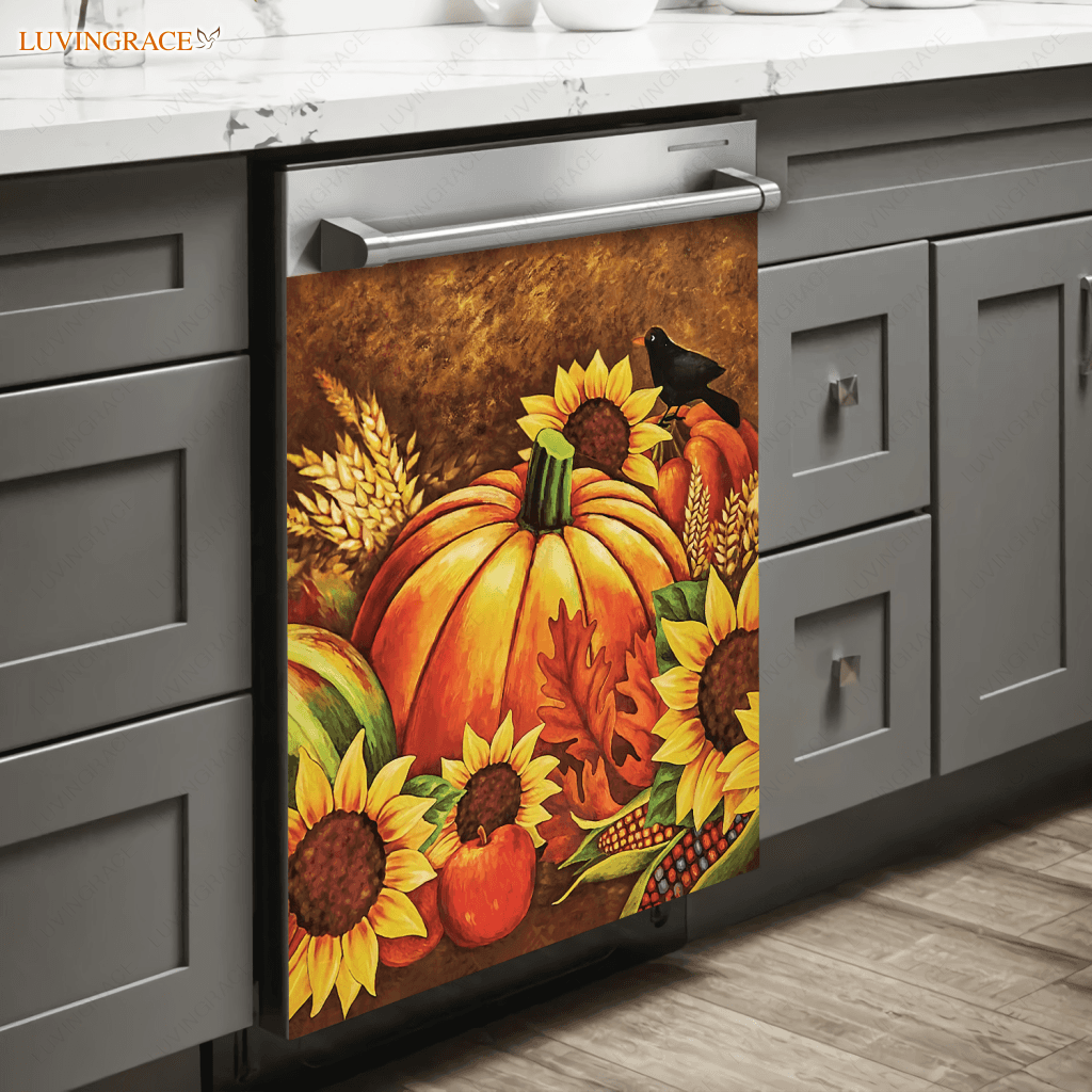 Autumn Is Coming Dishwasher Magnet Cover