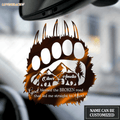 Bear Paw God Blessed Personalized Ornament