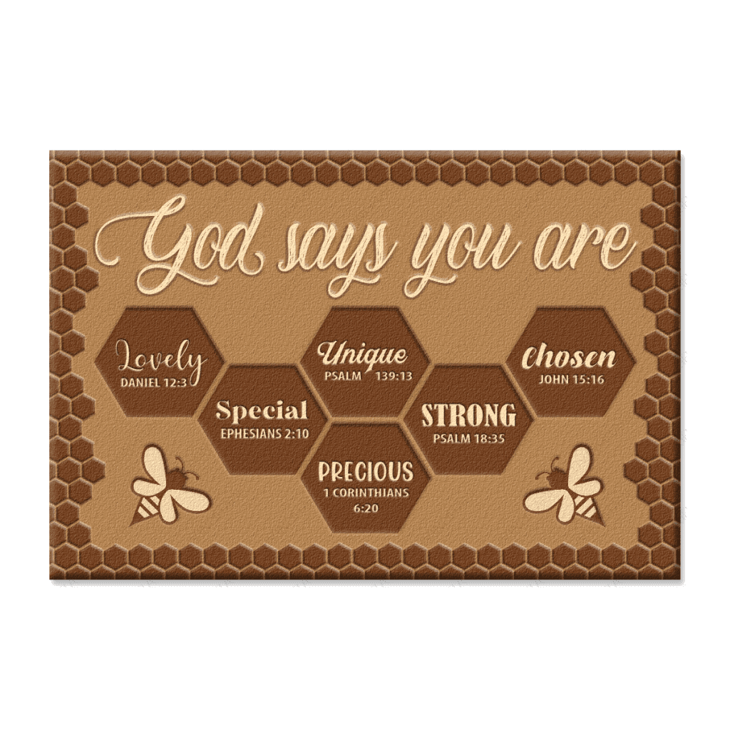 Beehive God Says You Are Brown Doormat
