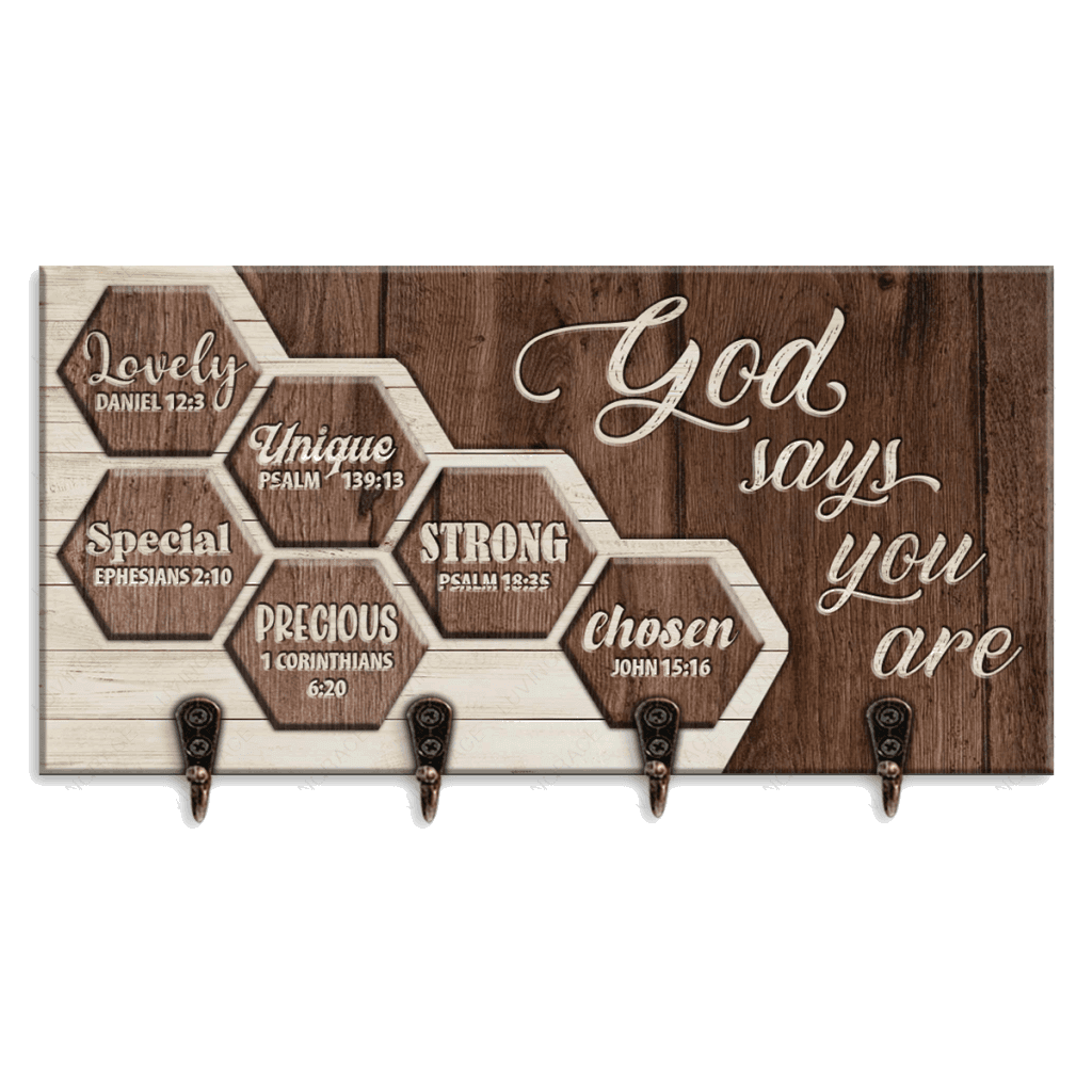 Beehive God Says You Are Key Hanger