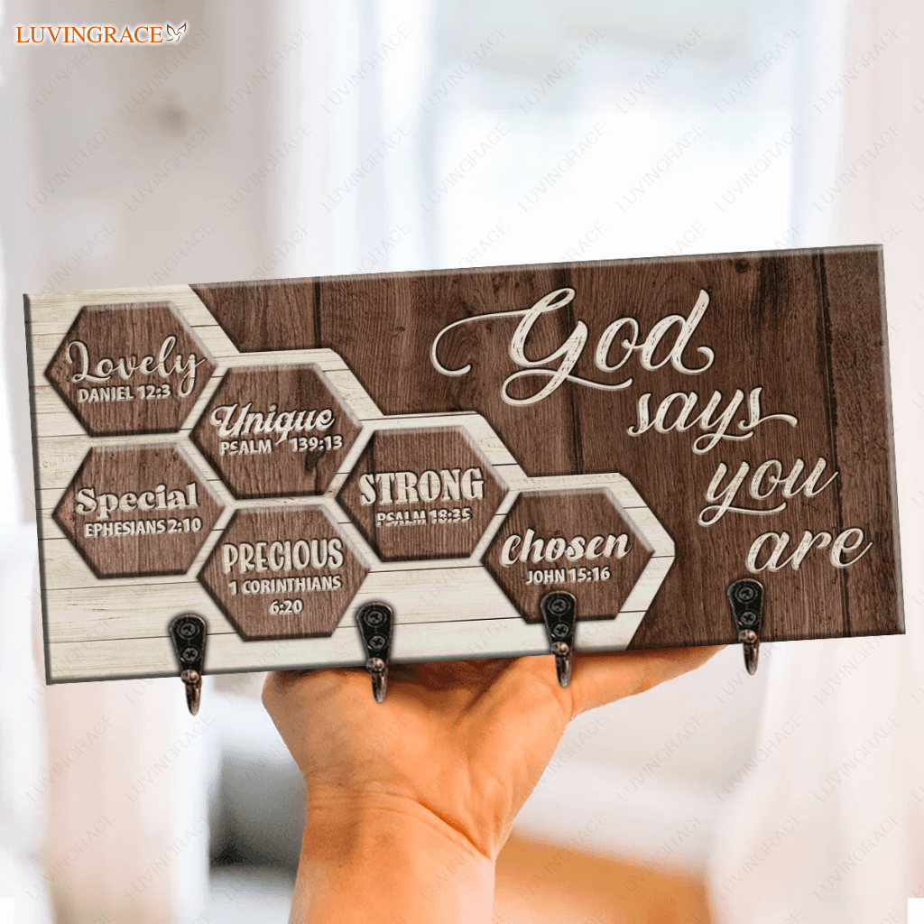 Beehive God Says You Are Key Hanger