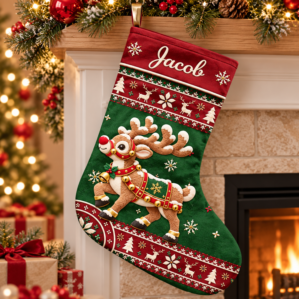 Christmas Gift For Kids & Family - Personalized Christmas Stocking