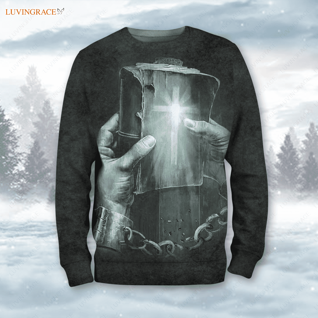 Bible Cross Christ Is The Same Hoodie Long Sleeve Tee / S