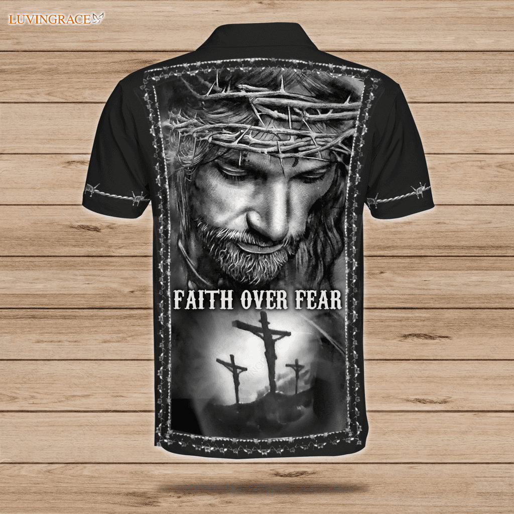 Black And White Jesus Polo Shirt