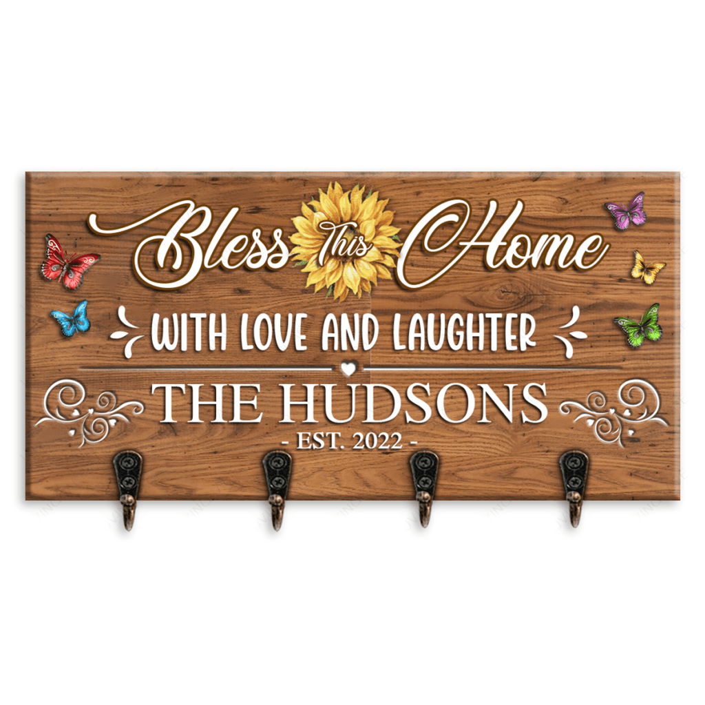 Bless This Home With Love And Laughter Personalized