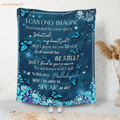 Blue Butterfly Floral I Can Only Imagine Blanket 30 * 40 Inch (80*100 Cm)