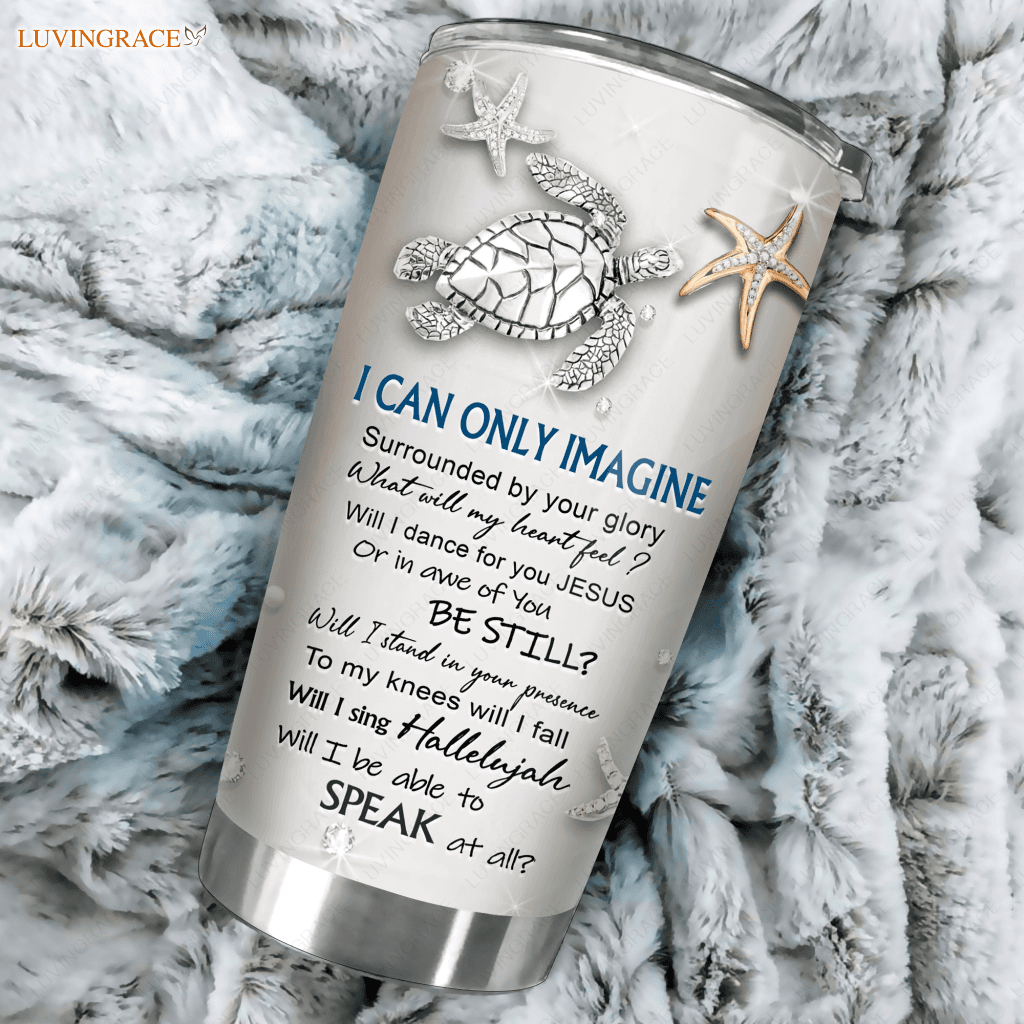 Blue Turtle Glory Personalized Tumbler